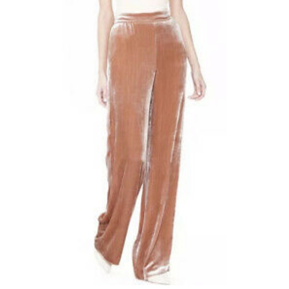 Alice and Olivia Velvet Wide Leg Pants